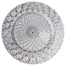 Axyaa Round Glass Fruit Plate for Elegant Living Room Dining
