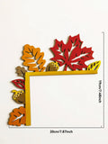 Fall Leaves Wooden Door Topper by Axyaa - Festive Home Decor