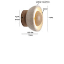 Axyaa Wood LED Wall Sconce with Pull Chain Switch for Staircase and Bathroom Mirror