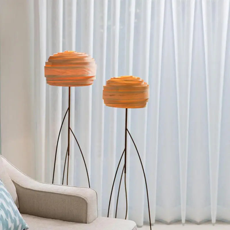 Axyaa Wabi Sabi LED Floor Lamp for Home Decor and Ambient Lighting