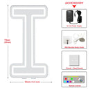 Axyaa Large Colorful Neon Light Sign with A-Z Alphabet & Free Stand