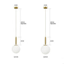 Axyaa Modern Glass Ball Chandelier LED Pendant Lights for Home Decor