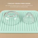 Axyaa Silicone Wave Pattern Drain Pad for Kitchen and Household - Heat-Resistant Non-Deformable Drain Pad
