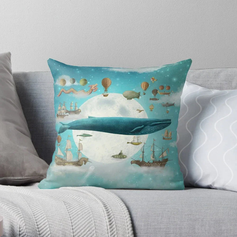 Nordic Abstract Pillowcase 45*45 black grey for Sofa, Axyaa Brand