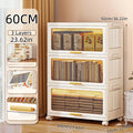 Axyaa Foldable Flip-Top Storage Cabinet: 3-6 Tier Kitchen/Bathroom/Living Room Organizer