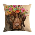 Axyaa Animal Body Pillow Case Linen Seat Cover for Home or Office Decor 45*45cm