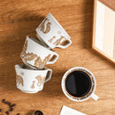 Axyaa Ceramic Coffee Mug with Vintage Wildlife Pattern