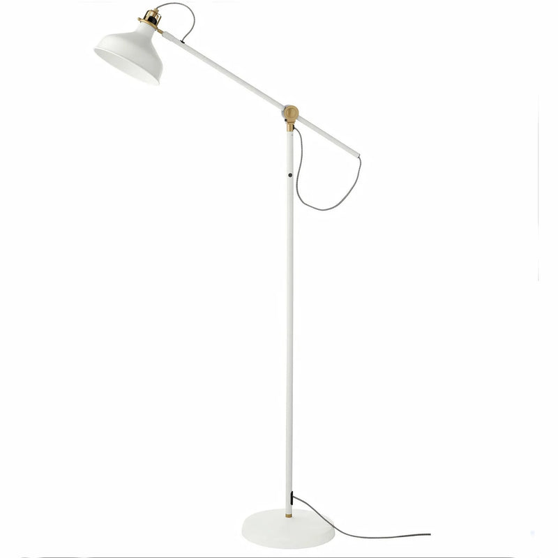 Axyaa Long Arm Iron Floor Lamp for Modern Living Room, Bedroom, and Study