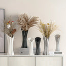 Axyaa Modern Striped Ceramic Vase: High-end Home Decoration Ornament