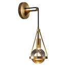 Axyaa Crystal LED Wall Lights Modern Copper Nordic Indoor Decor Wandlamp