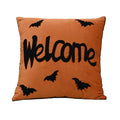 Axyaa Halloween Embroidered Throw Pillow Cover Home Decor Sofa Headboard