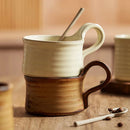 Axya Ceramic Coffee Cup Set, Glaze Crafts, Vintage Style Coffeeware & Photography Props