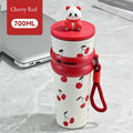 Axyaa Insulated Straw Tumbler Cold Water Cup -  Cute & Portable Large Capacity Iced Coffee Bottle