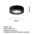 Axyaa 10W Ultra Thin LED Downlight Ceiling Light COB Spotlight for Display Cabinet Wine Cabinet