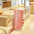 Axyaa Double-Layer Straw Cup, 750ml: Reusable, Large Capacity for Coffee, Juice, Milk