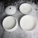 Axya 4-Layer Ceramic Serving Plate Set for Dinner, Dessert, Snacks, Sashimi, Sushi