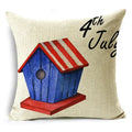 Axyaa Independence Day Pillowcase for Sofa, Car, Office - Creative & Simple Lumbar Cushion Cover