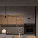 Axyaa Modern Black LED Chandelier for Dining Kitchen Bar Lighting
