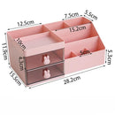 Axyaa Desktop Cosmetic and Stationary Organizer with Drawers and Pen Holder
