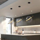 Axyaa Smoke Grey Glass Chandeliers: Modern Nordic LED Pendant Lights for Home Studio & Restaurant