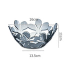 Axyaa Clear Fruit Plate: Stylish Plastic Tray for Snacks & Candy Storage