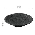 Axyaa Stone Pattern Ceramic Plate for Molecular Cuisine and Dining Experience