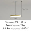 Axyaa Nordic Minimalism Round LED Pendant Lights Chandelier