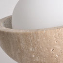 Axyaa Nordic LED Ceiling Light Stone Wood Ball Luxury Ceiling Lamp
