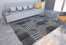 Axyaa Geometric Plaid Striped Print Carpet for Home Living Room and Bedroom Decor