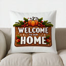 Axyaa Halloween Bats & Pumpkins Pattern Cushion Cover for Sofa, Bedroom, Car