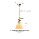 Axyaa Wood Glass Ball LED Pendant Lights Modern Nordic Indoor Hanging Lamp
