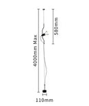 Axyaa Minimalist LED Pendant Lamp for Living Room, Bedroom, Hotel