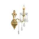Axyaa Crystal Retro Wall Lamp for Medieval Bedroom, Living Room, Study Room - High-end, Elegant Design