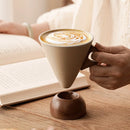 Axyaa Coarse Ceramic Latte Coffee Cup for Home Decor Ornament