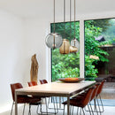 Axyaa Glass LED Chandeliers: Modern Minimalist Lighting for Living Room, Bedroom, Kitchen, Coffee Shop