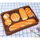 Axyaa Rattan Woven Fruit Tray, Storage Basket, Tea Tray, Picnic Snacks Organizer