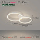 Axyaa LED Ceiling Light: Modern Aluminum Ring for Bedroom, Study - Full Spectrum Lighting