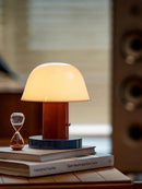 Axyaa Cordless Mushroom Table Lamp | Rechargeable & Portable Night Light for Home & Outdoor