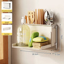 Axyaa Wall Mount Cutlery Holder Knife Chopstick Organizer Rack Kitchen Utensil Storage