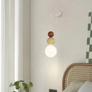 Axyaa 3-Head Macaron Wall Lamp for Dining Room Kitchen Hallway Background Lighting