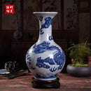 Axyaa Dragon Pattern Ceramic Vase - Jingdezhen Imitation Official Kiln Crackle Glaze