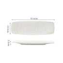 Axyaa Rock Texture Ceramic Sushi Dessert Plate Set for Molecular Cuisine Restaurant