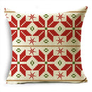Axyaa Merry Christmas Linen Pillowcase Cushion Cover 45x45cm