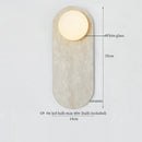 Axyaa Nordic Ceramic LED Wall Lamp for Modern Indoor Lighting