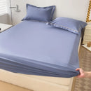 Axyaa 100% Cotton Fitted Sheet & Pillowcase Set, White, 180x200, 3Pcs