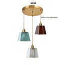 Axyaa Glass LED Pendant Lights: American Vintage Style for Dinning, Living Room & Bedroom