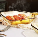 Axyaa Heat-Resistant Glass Plate & Creative Tableware Set