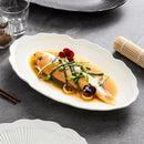 Axyaa Flower Striped Ceramic Plate Set.