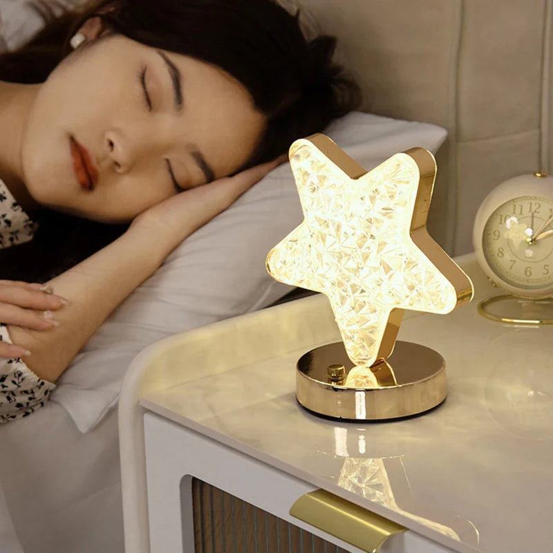 Axya LED Moon Star Tree Topper Night Light: Festive Christmas Tree Lamp