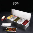 Axya Stainless Steel Seasoning Box with Lid - Restaurant Chef Quality Storage